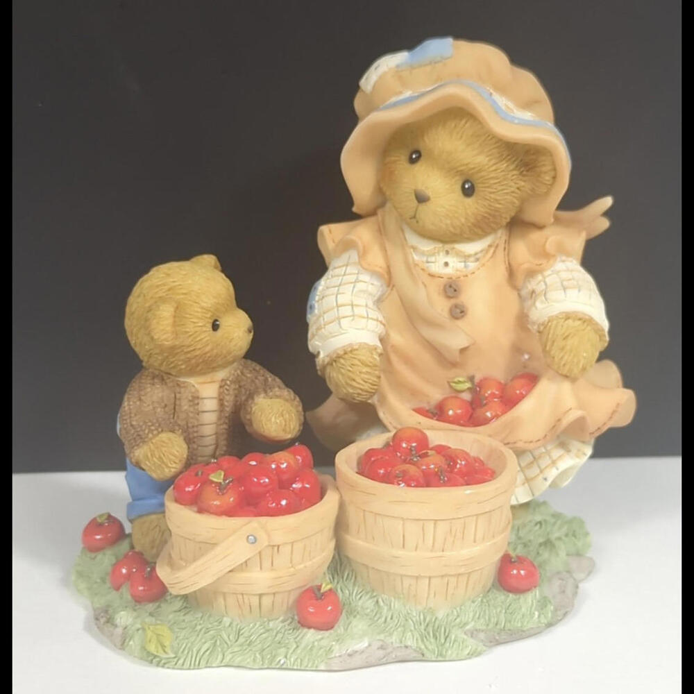 Cherished Teddies Figurine Rare Cynthia & Joseph You'll Always Be The Apple Rare